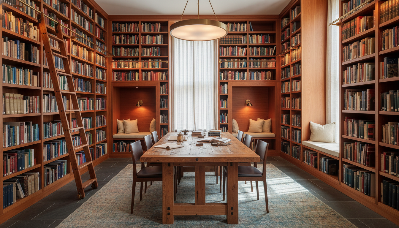 University library custom shelving